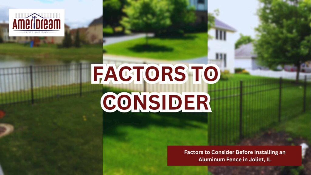 Factors to Consider Before Installing an Aluminum Fence in Joliet, IL 15 planning for aluminum fence installation